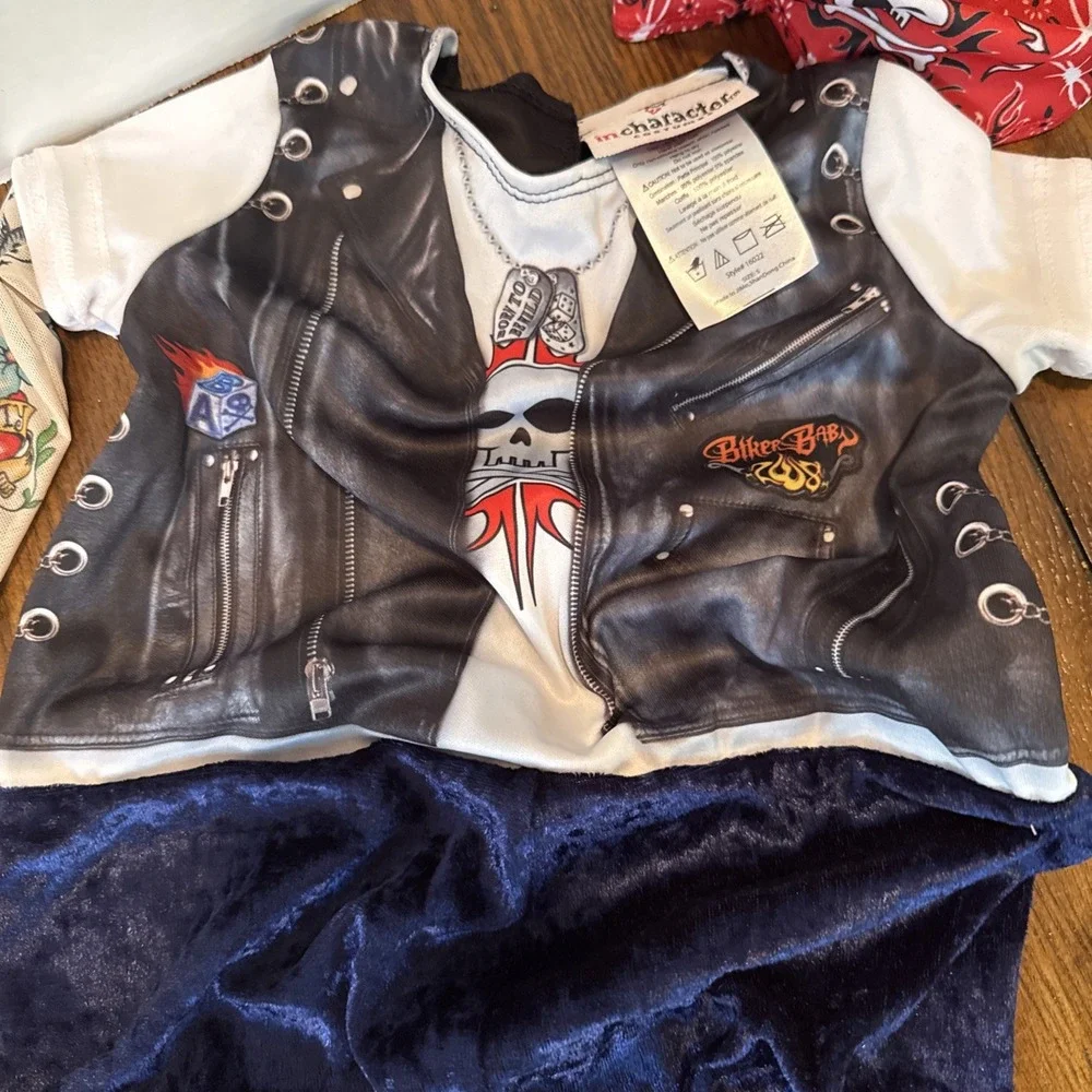 Born to be Wild Biker Jumpsuit Infant/Toddler Halloween Costume 9-12 Month New